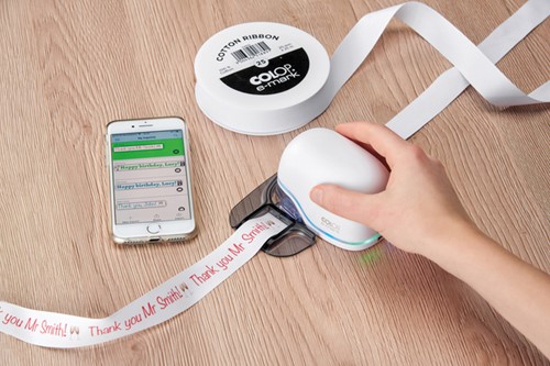 Lint Colop E-mark 15mmx25m wit-2