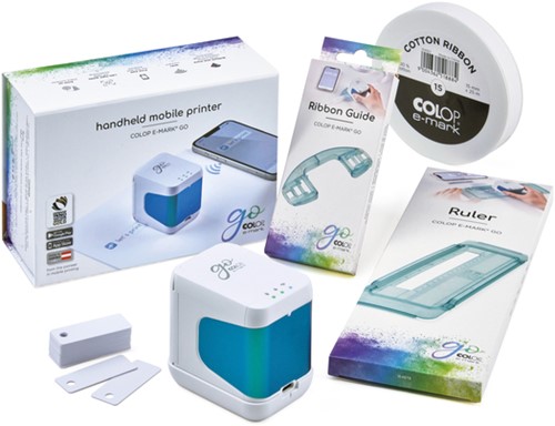 Lint Colop E-mark 25mmx25m wit-3