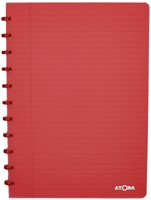 Schrift Atoma A4 lijn 144blz 90gr PP transparant assorti-3