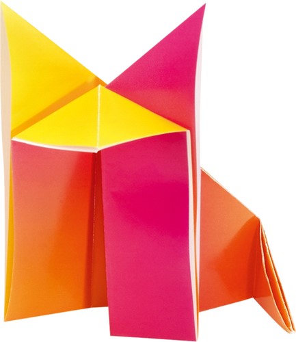 Vouwblaadjes Folia 100gr 15x15cm 100 vel regenboog-3