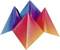 Vouwblaadjes Folia 100gr 15x15cm 100 vel regenboog-3