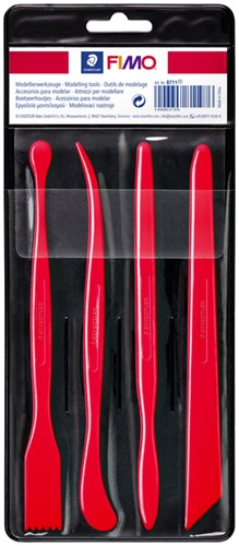 Boetseerspatel Staedtler Fimo blister à 4 stuks
