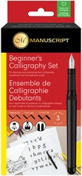 Kalligrafiepen Manuscript MC1235 beginners 3-delig