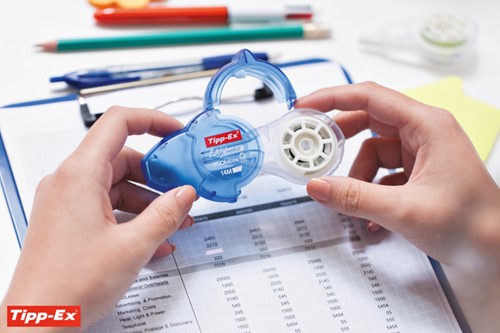Correctietape Tipp-Ex easy ecolutions + refill 5mmx14m blister à 1+1-2