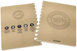 Schrift Adoc BIO A4 ruit 5x5mm 144 pagina's 90gr kraft