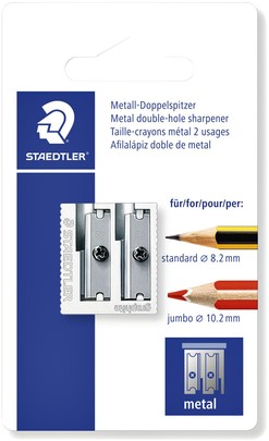 Puntenslijper Staedtler Noris dubbel metaal