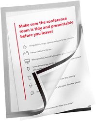 Infokader Quantore A4 zelfklevend zilver 2 stuks