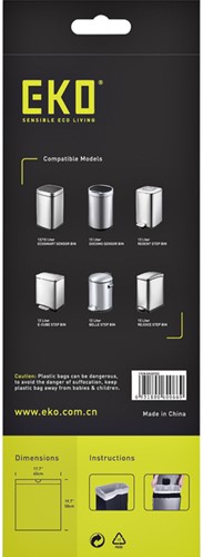 Afvalzak EKO MDPE type C met trekband 45x50cm 10-15L wit rol à 20 stuks-3