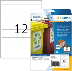 Etiket HERMA 4595 97x42.3mm folie wit
