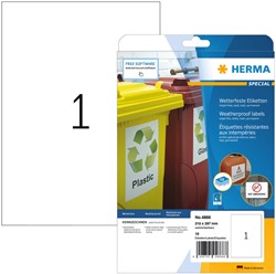 Etiket HERMA 4866 210x297mm A4 weerbestendig wit 10 stuks