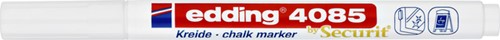 Krijtstift edding 4085 by Securit rond 1-2mm wit