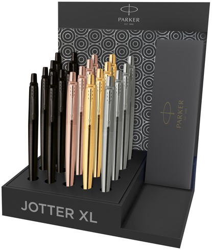 Balpen Parker Jotter XL Monochrome assorti medium 20 stuks
