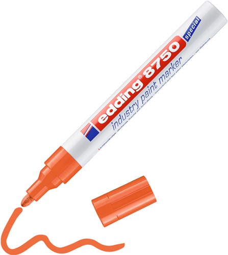 Paintmarker edding 8750 industrie 2-4mm oranje-2