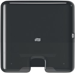 Handdoekdispenser Tork H2 Elevation Xpress klein zwart 552108