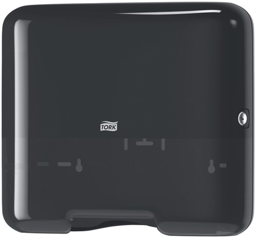 Handdoekdispenser Tork H3 Elevation klein zwart 553108-3