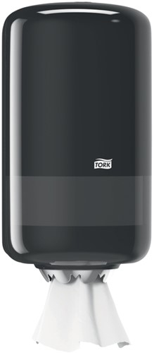 Poetspapierdispenser Tork M1 Elevation klein zwart 558008