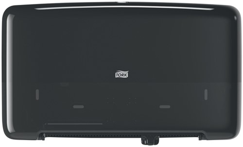 Toiletpapierdispenser Tork T2 Elevation jumbo klein duo zwart 555508-2