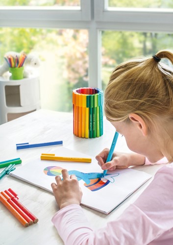 Kleurstiften Faber-Castell Connector assorti cadeauset à 80 stuks-3