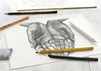 Houtskool Faber-Castell set 7-delig-3