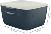 Ladenblok Leitz Cosy 2 laden grijs-2