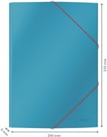 Elastomap Leitz Cosy A4 3-kleps blauw-3