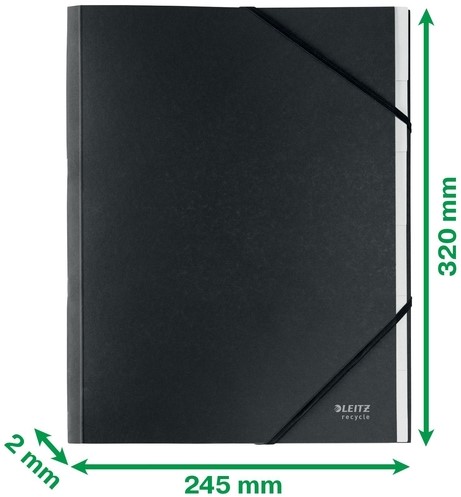 Sorteermap Leitz Recycle 6 tabs karton zwart-2