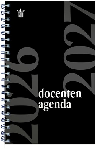 Schoolagenda 2026-2027 Ryam docenten 7dagen/2pagina's spiraal zwart