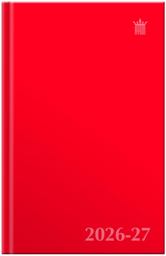 Schoolagenda 2026-2027 Ryam Studie Uni 7dagen/2pagina's rood