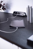 Stekkerdoos Brennenstuhl bureau Estilo 4vdig incl 2 USB 2m zwart/zilver-3