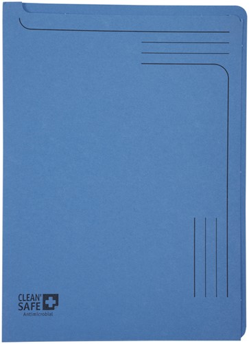 Insteekmap Exacompta L-model Clean'Safe bedrukt blauw 5 stuks