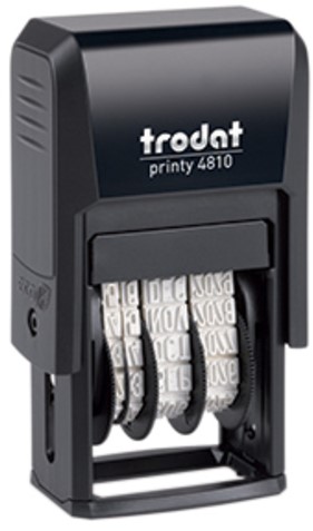 Datumstempel Trodat Printy 4810 tekst zwart