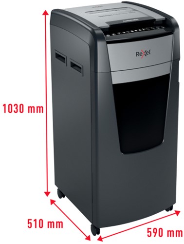 Papiervernietiger Rexel Optimum Auto+ 600X P4 snippers 4x30mm-3