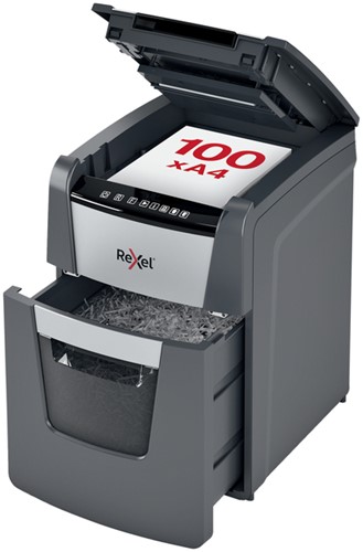 Papiervernietiger Rexel Optimum Auto+ 100X P4 snippers 4x28mm-2