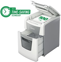 Papiervernietiger Leitz IQ Auto+ Small Office 100 P5 snippers 2x15mm-4