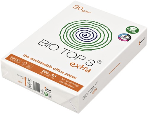 Kopieerpapier BioTop 3 A3 90gr naturel 500 vel