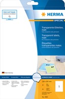 Etiket HERMA 4585 210x297mm weerbestendig transparant mat 10stuks