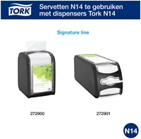 Servet Tork N14 Xpressnap Fit Advanced multifold 2-laags 213x165mm 720 vel naturel 12830-3