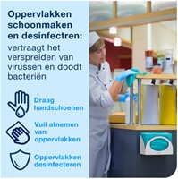 Reinigingsdoek Tork W8 Premium 1-laags 8x40 vel geel 194650-1