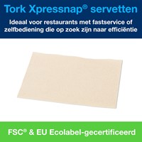 Servet Tork N4 Xpressnap Premium 1/2 vouw 2-laags 213x165mm 1000 vel naturel 12880-2