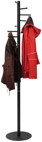 Kapstok MAUL Caurus staand 177cm 7 haken zwart RAL9004-2