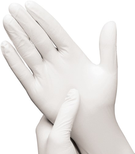 Handschoen Hynex nitril L wit 3.5g 100 stuks-2