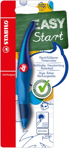 Rollerpen STABILO Easyoriginal rechtshandig hologr ed M blauw blister