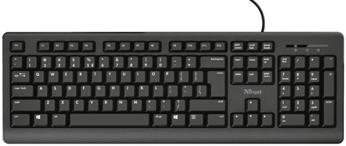 Toetsenbord Trust Primo QWERTY zwart