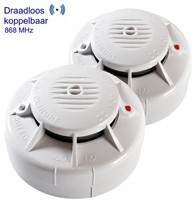 Rookmelder Fito optisch inclusief 3V lithium batterij draadloos koppelbaar-2