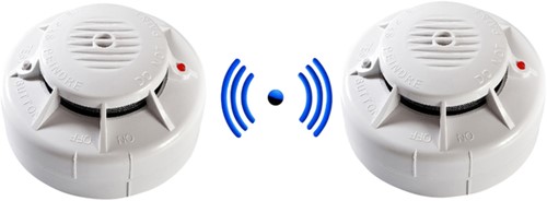 Rookmelder Fito optisch inclusief 3V lithium batterij draadloos koppelbaar-3