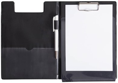 Klembordmap MAUL A5 staand met penlus zwart-2