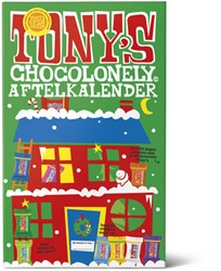 Chocolade Tony's Chocolonely Kerst big Tiny calendar 225gr assorti