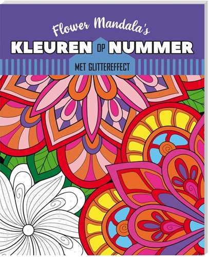 Kleurboek Interstat kleuren op nummer Flower Mandala's