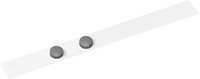 Wandlijst MAUL Standard zelfklevend 50cm incl 2 magneten wit