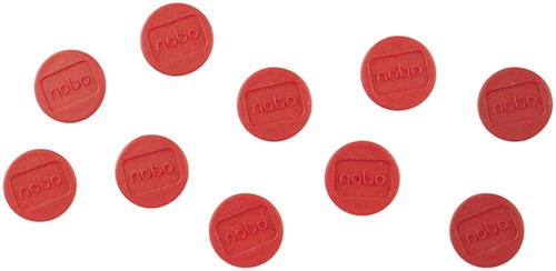Magneet Nobo 13mm rood 10 stuks-2